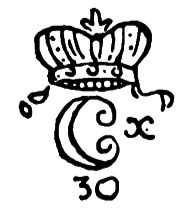 Marchio ceramica manifattura sconosciuta, artista anonimo, Sèvres, XIX