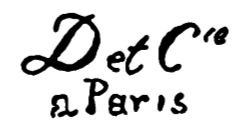 Marchio ceramica manifattura sconosciuta, artista anonimo, Parigi, XVIII
