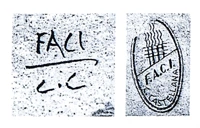 Marchio ceramica manifattura FACI – Fabbrica Artistica Ceramica Italiana, artista anonimo, Civita Castellana (VT), XX