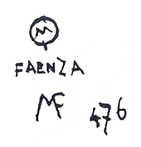Marchio ceramica manifattura Fabbrica Fratelli Minardi, artista anonimo, Faenza (RA), XX