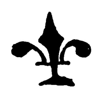 Marchio ceramica manifattura sconosciuta, artista anonimo, Rouen, XVII