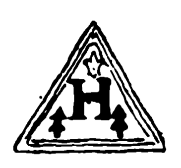 Marchio ceramica manifattura De la Hubaudière, De la Hubaudière (marca a stampa Quimper 1809), Quimper, XIX
