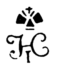 Marchio ceramica manifattura sconosciuta, Nicola I Imperatore (monogramma russo N I), Pietroburgo, XIX