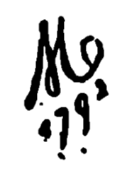 Marchio ceramica manifattura Pierre Mouchard (pittore e ceramista, faïence Montauban), Pierre Mouchard (pittore ceramista attivo a Montauban fine XVIII sec.), Montauban, XVIII
