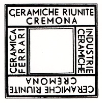 Marchio ceramica manifattura S.A. Ceramiche Riunite – Ceramiche Ferrari, artista anonimo, Cremona, XX