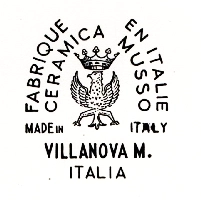 Marchio ceramica manifattura Ceramica Felice Musso, artista anonimo, Villanova Mondovì-Cuneo, XX