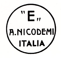 Marchio ceramica manifattura A. Nicodemi Italia, artista anonimo, Castelli-Teramo, XX