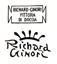 Marchio ceramica manifattura Soc. Ceramica Richard Ginori (Pittori di Doccia), artista anonimo, Milano, XX