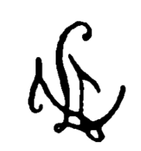 Marchio ceramica manifattura Valenciennes, Lamoninary e Vannier (lettere LV), Valenciennes, XVIII